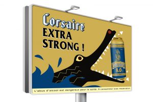 Lancement produit bières corsaire par agence Goliatus